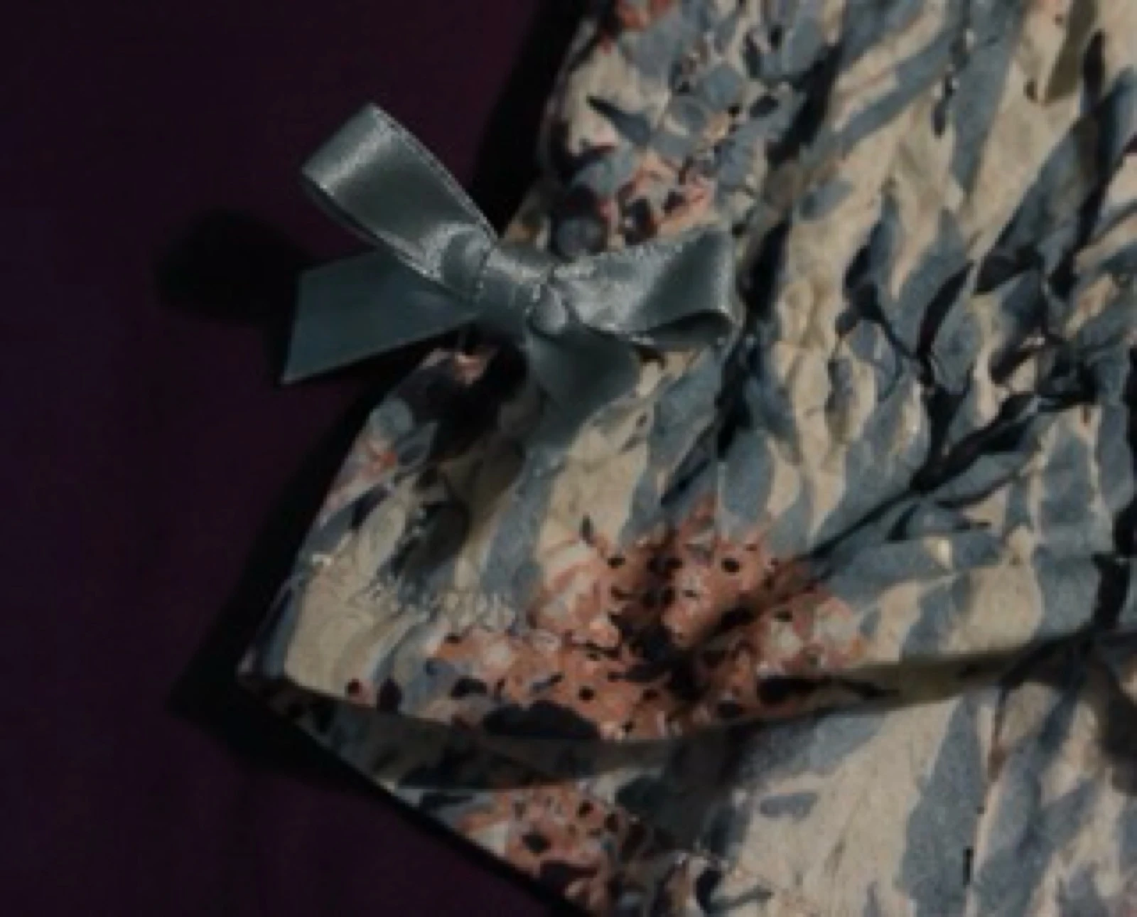 Esmara Short de noche floral azul y rosa talla 44/46 con cintura elástica cómoda – photo 6